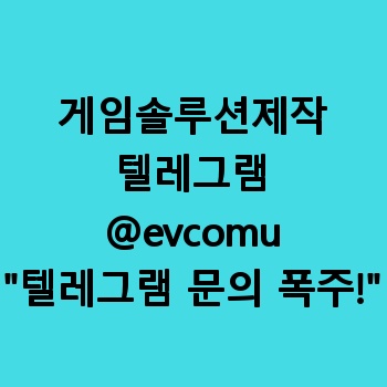 게임솔루션제작