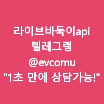 라이브바둑이api