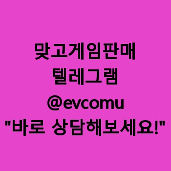 맞고게임판매