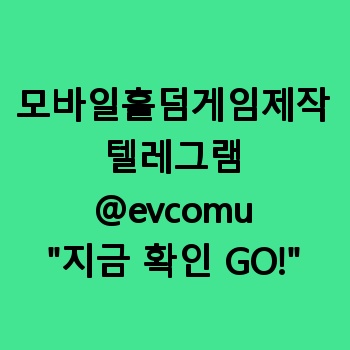 모바일홀덤게임제작