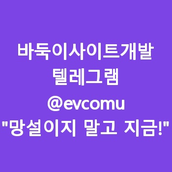 바둑이사이트개발