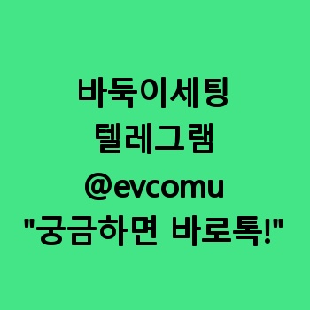 바둑이세팅