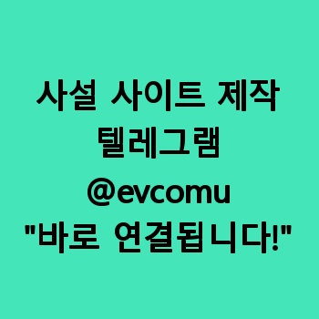 사설 사이트 제작