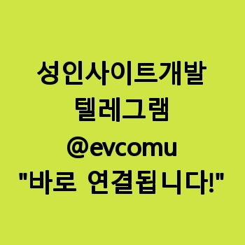 성인사이트개발