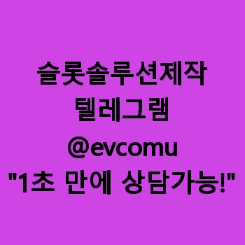 슬롯솔루션제작