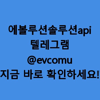 에볼루션솔루션api