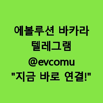 에볼루션 바카라