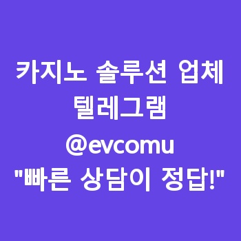 카지노 솔루션 업체