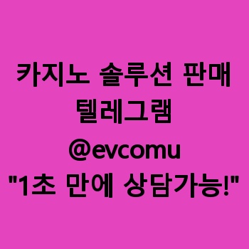 카지노 솔루션 판매