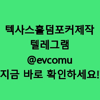 텍사스홀덤포커제작