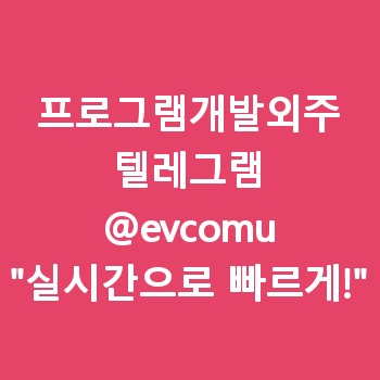 프로그램개발외주