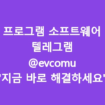 프로그램 소프트웨어