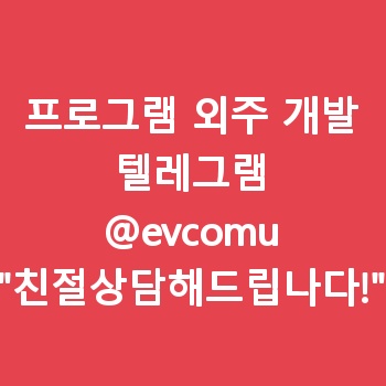 프로그램 외주 개발
